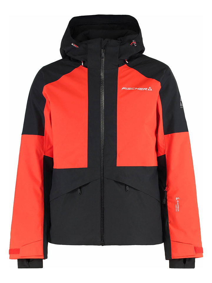 Fischer Ski-/ Snowboardjacke "Explorer" in Orange/ Schwarz - 68% | Größe S | Herren-outdoorjacken