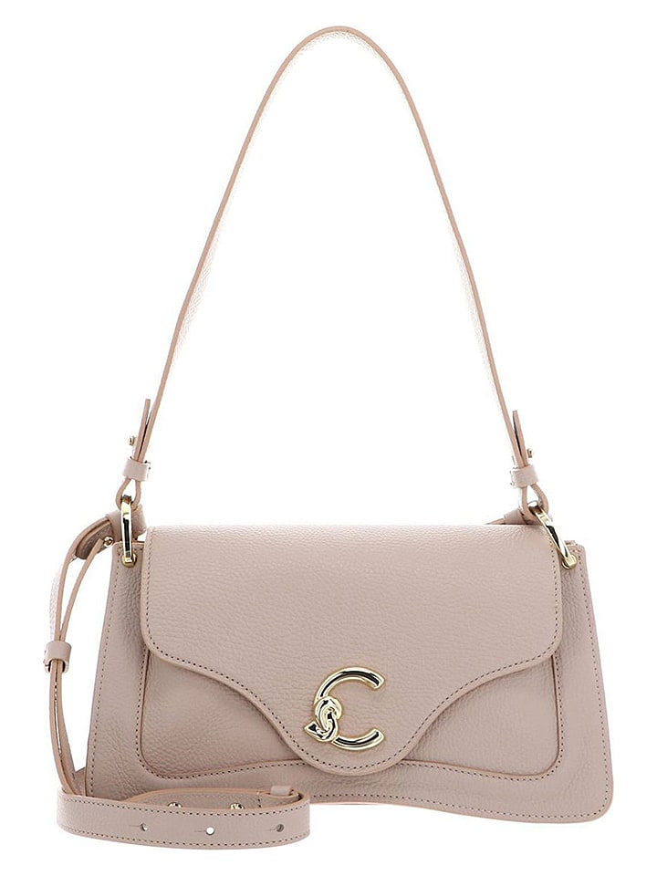 COCCINELLE Leder-Schultertasche in Beige - (B)27 x (H)14 x (T)11 cm - 42% | Damen-taschen