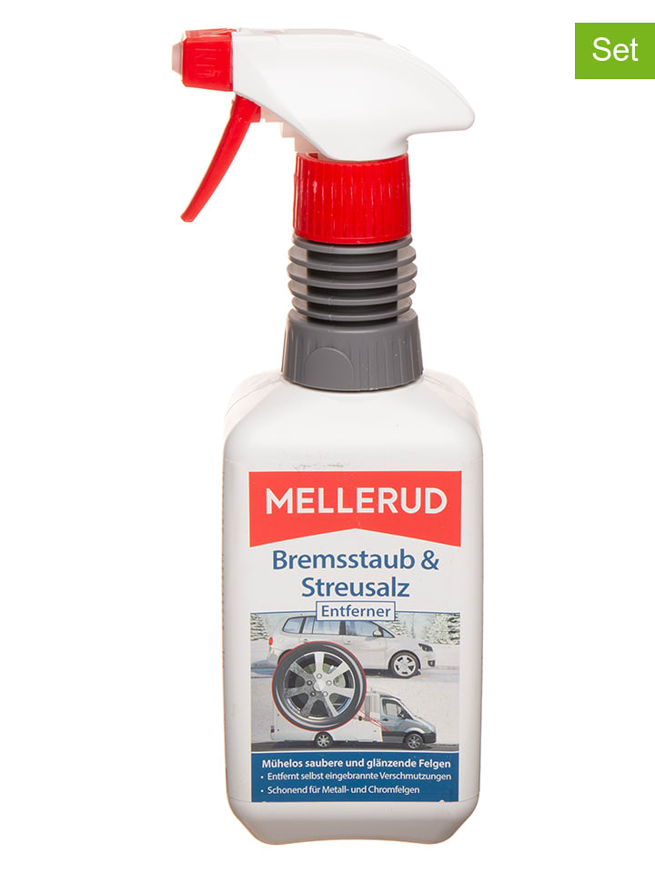 Mellerud 3er-Set: Bremsstaub- und Streusalzentferner, je 500 ml - 13% | Putzutensilien