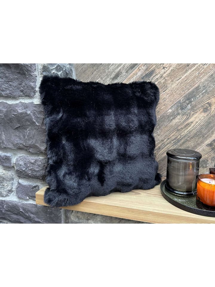 Colourful Cotton Kissenhülle in Schwarz - 53% | Größe 43x43 cn | Dekokissen