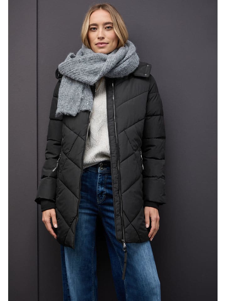 Street One Winterjacke in Schwarz - 61% | Größe 36 | Damenjacken