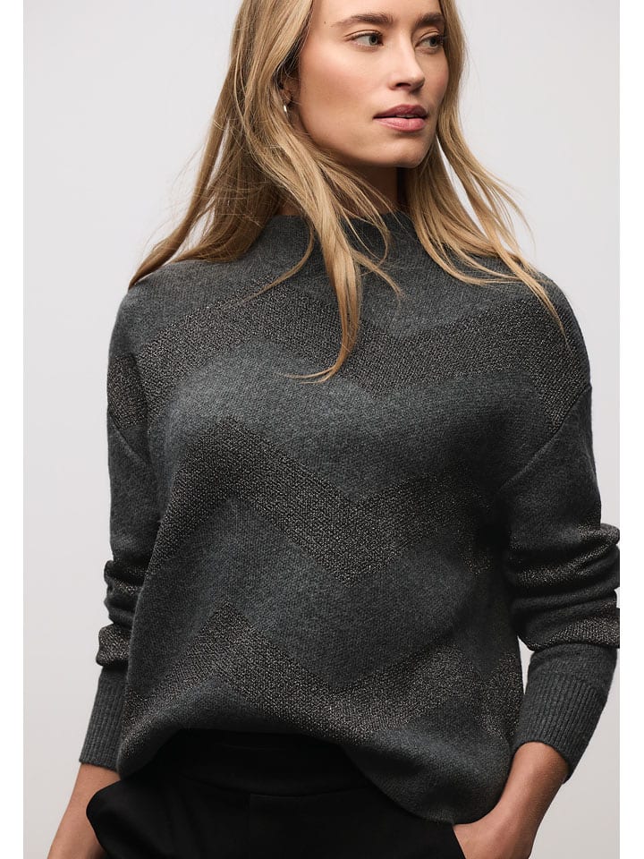 Street One Pullover in Anthrazit - 51% | Größe 38 | Damen-pullover-cardigans