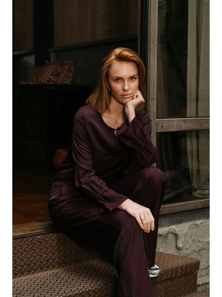 &Co Woman Bluse "Melina" in Bordeaux - 56% | Größe L | Damen-blusen