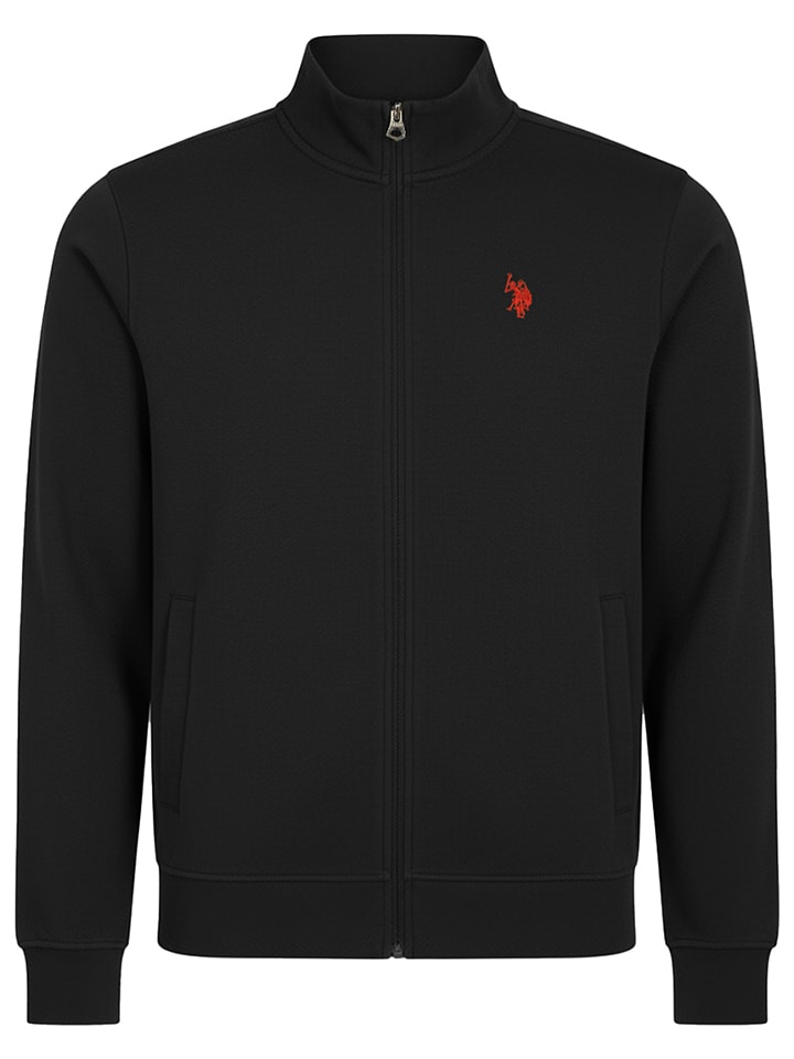 U.S. Polo Assn. Sweatjacke in Schwarz - 52% | Größe XXL | Herren-sweatshirts-jacken