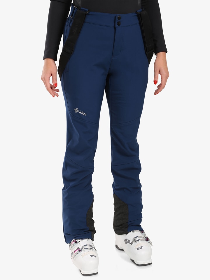 Kilpi Softshell-Ski-/ Snowboardhose "Rhea" in Dunkelblau - 77% | Größe 40 | Damen-sporthosen