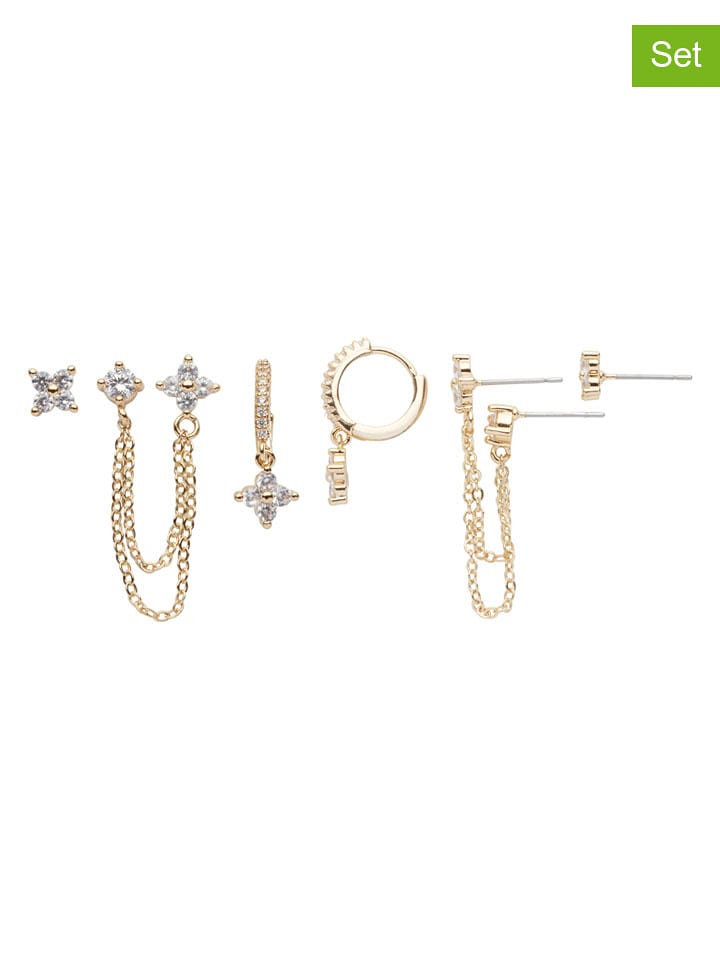 U.S. Polo Assn. 3er-Set: Vergold. Ohrringe mit Kristallen - 34% | Schmuck