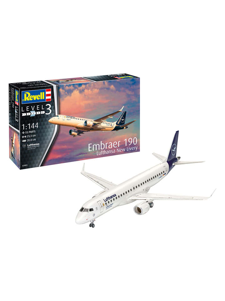 Revell Modellbausatz "Embraer 190 "Lufthansa" New Livery" - ab 10 Jahren - onesize