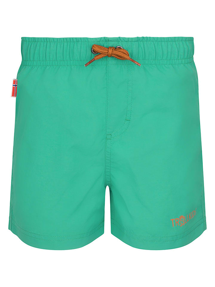 Trollkids Badeshorts "Balestrand" in Grün - 128
