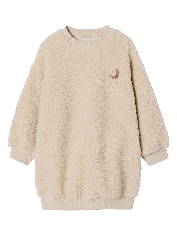 vertbaudet Kleid in Beige - 24% | Größe 128 | Baby-kleider-roecke