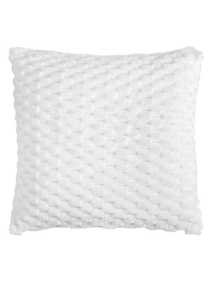 Magma Heimtex Plüsch-Kissenhülle "Kalima" in Weiß - (L)45 x (B)45 cm - 13% | Dekokissen