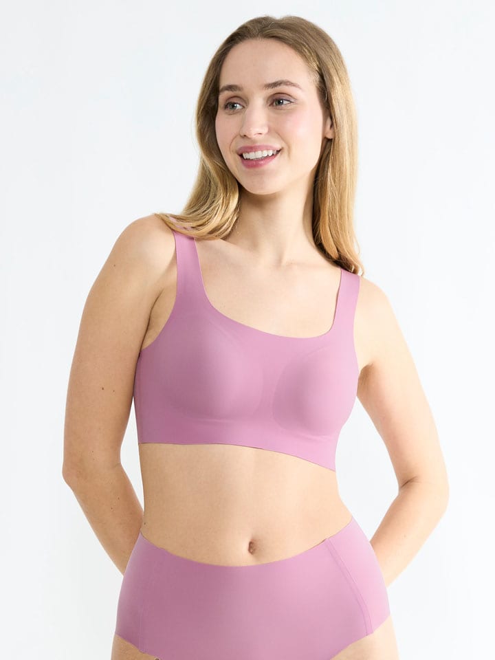 Sloggi Bustier "Zero Feel" in Rosa - 54% | Größe L | Damen-bhs