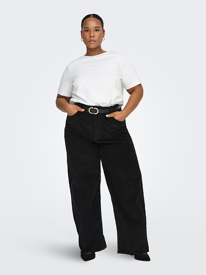 ONLY Carmakoma Shirt "Carma" in Weiß - 45% | Größe S-42/44 | Damen-tops