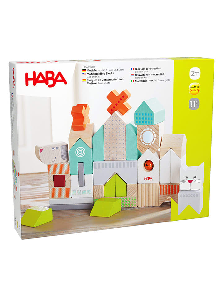 Haba Motivbausteine "Hund und Katz" - ab 2 Jahren - 23% | Experimentieren-spielzeug