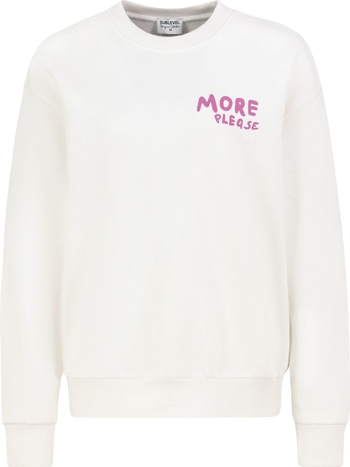 Sublevel Sweatshirt in Weiß - 58% | Größe S | Damen-sweatshirts-jacken