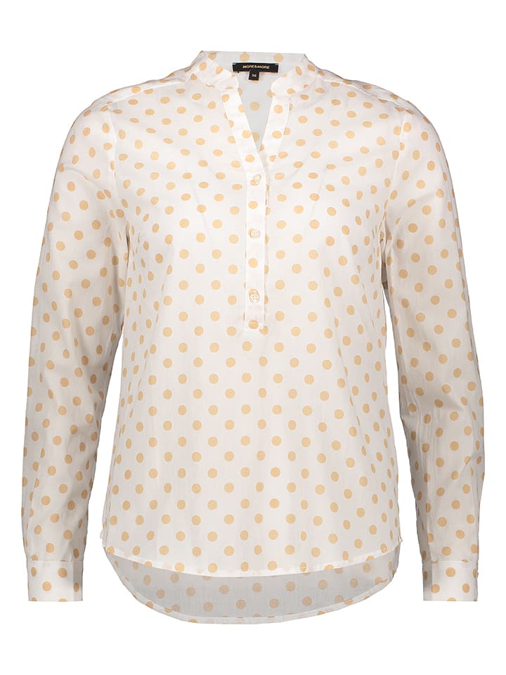 More & More Bluse in Creme/ Gelb - 67% | Größe 44 | Damen-blusen