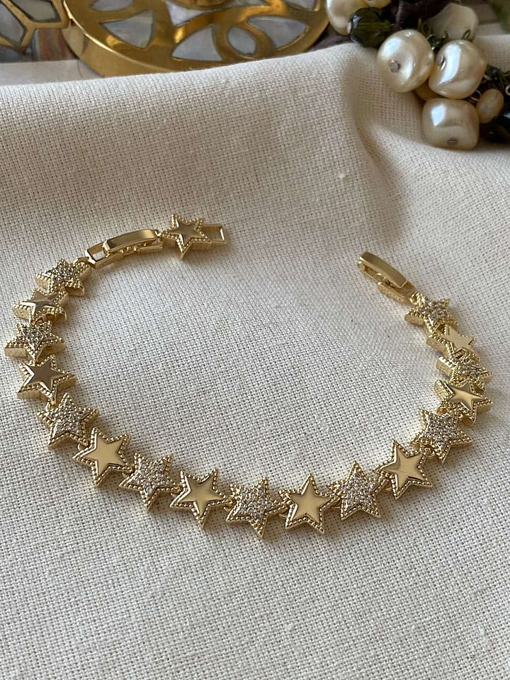 Luseera Vergold. Armkette mit Edelsteinen - 47% | Schmuck