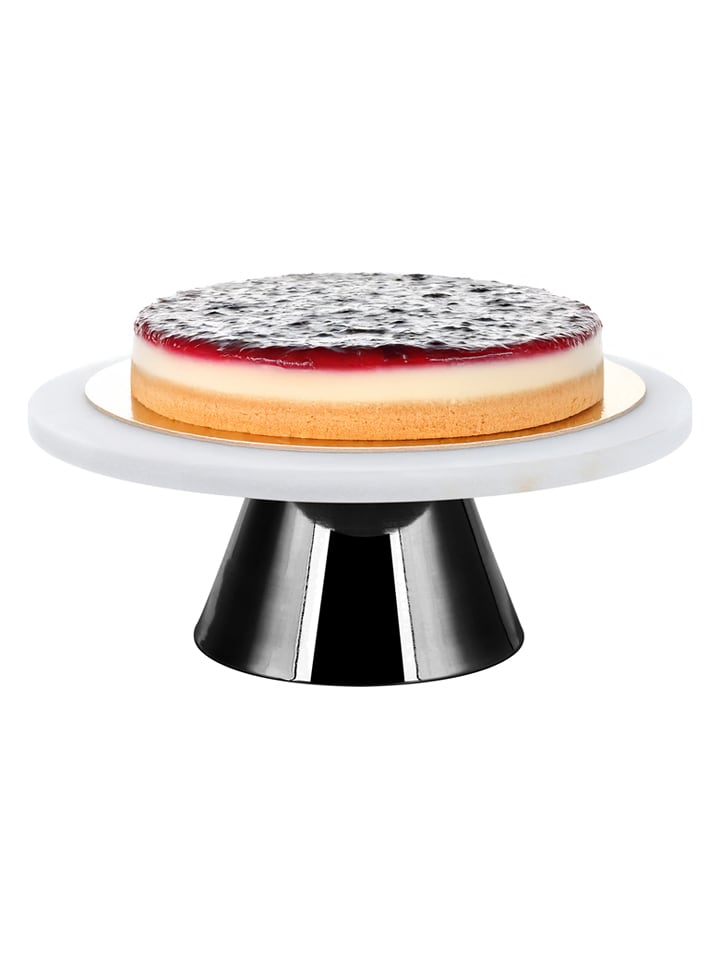 Echtwerk Tortenplatte in Schwarz/ Weiß - (H)11,3 x Ø 30 cm - 29% | Aufbewahren-servieren