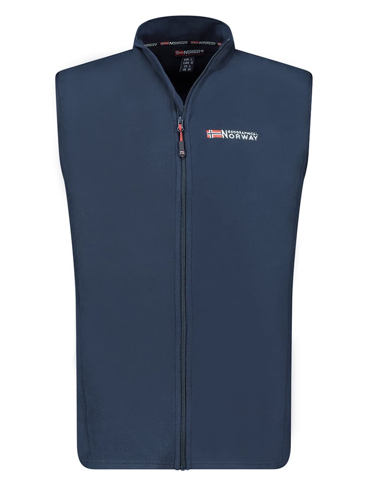 Geographical Norway Fleeceweste "Vug" in Dunkelblau - 48% | Größe 3XL | Herren-outdoorjacken