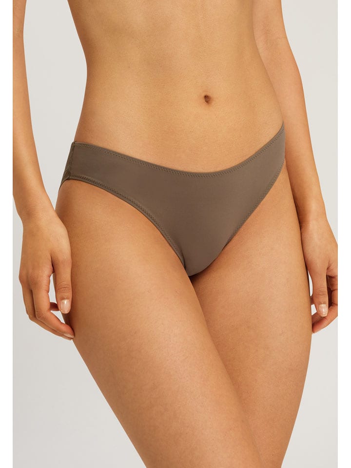Hanro Slip in Khaki - 52% | Größe M | Damen-unterteile