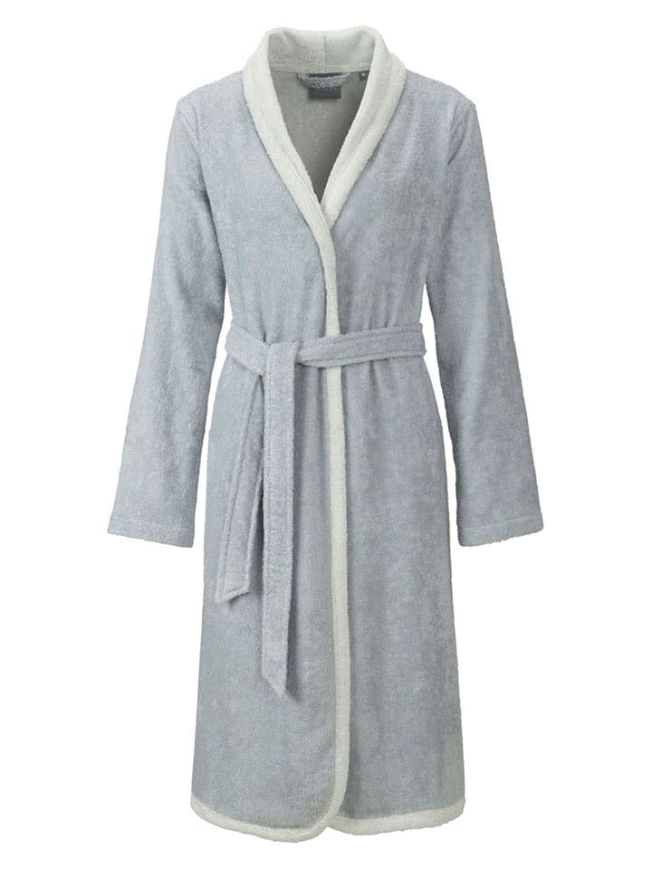 Egeria Bademantel "Calea" in Hellgrau - 50% | Größe XL | Badtextilien