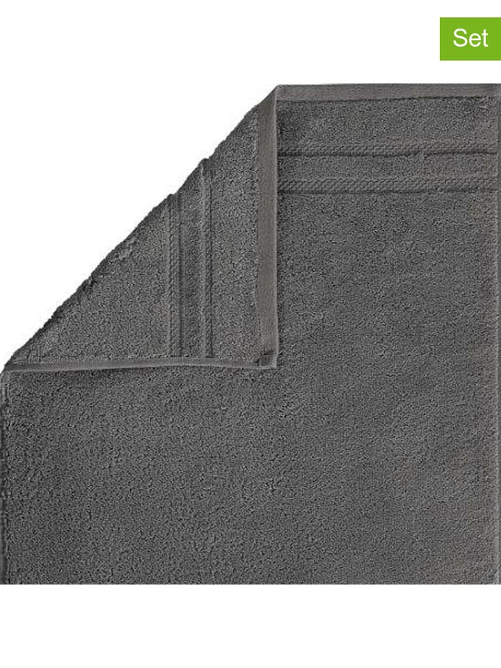 Egeria 3er-Set: Waschhandschuhe in Grau - 55% | Größe 16x21 cm | Badtextilien