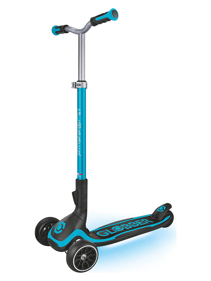 GLOBBER Scooter "Ultimum Lights" mit Leuchtrollen in Blau - ab 5 Jahren - 14% | Kinder-sport-fahrzeuge