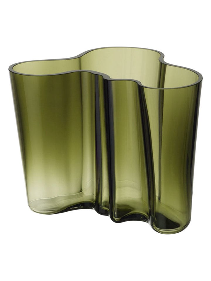 Moomin Vase "Aalto" in Grün - (H)16 cm - 58% | Kerzen-vasen