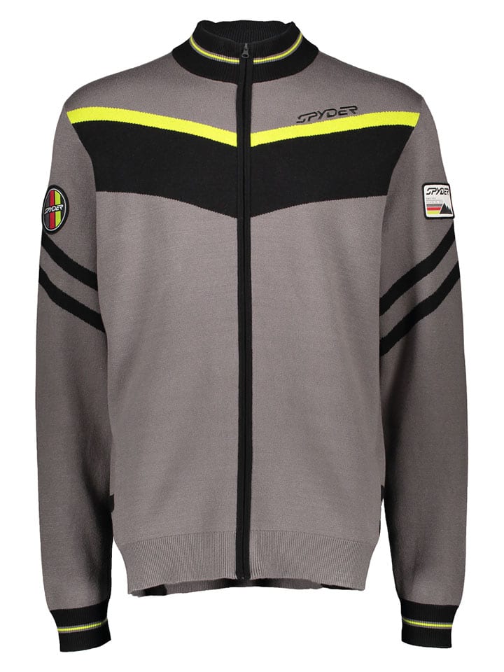 SPYDER Trainingsjacke "Garmisch" in Grau - 65% | Größe M | Herrenjacken