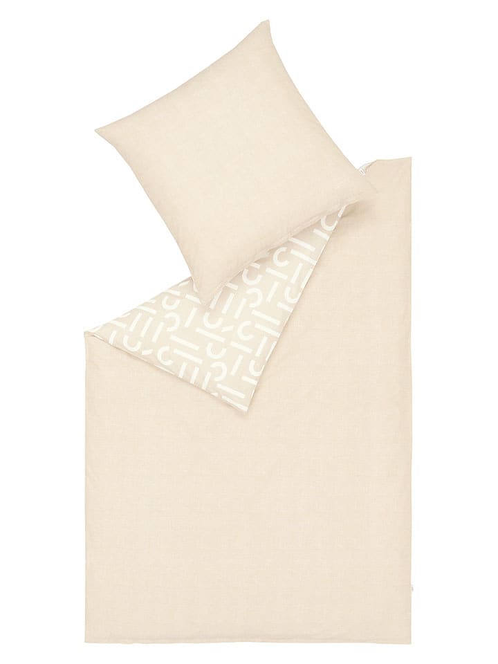 ESPRIT Flanell-Bettwäsche-Set "Scatter" in Creme - 41% | Größe 140x200 cm | Bettwaesche-bettwaren