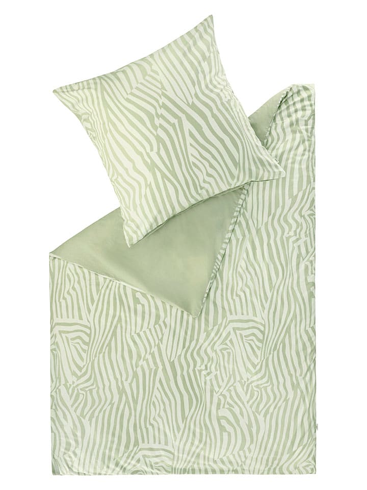 ESPRIT Renforcé-Bettwäsche-Set "Salo" in Grün - 37% | Größe 140x200 cm | Bettwaesche-bettwaren