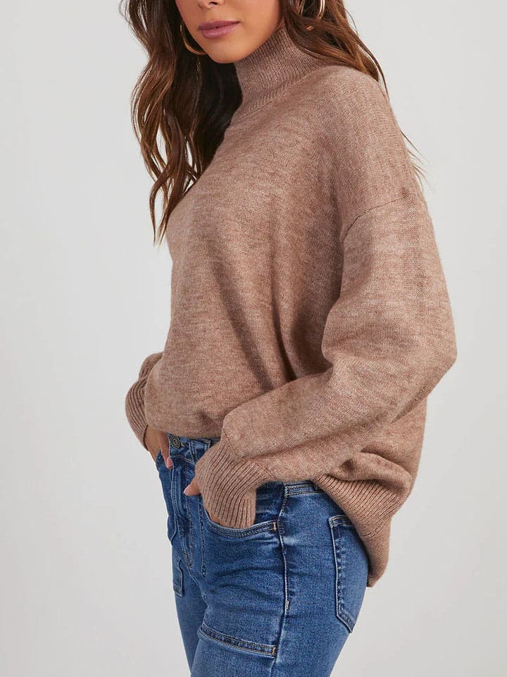 Milan Kiss Pullover in Hellbraun - 76% | Größe S | Damen-pullover-cardigans