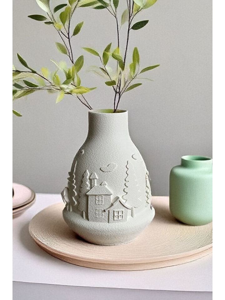 Scandinavia Concept Vase in Hellgrau - (H)20 cm - 60% | Kerzen-vasen
