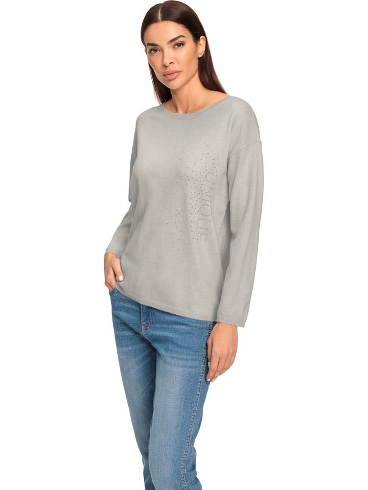 Heine Pullover in Grau - 76% | Größe 40 | Damen-pullover-cardigans