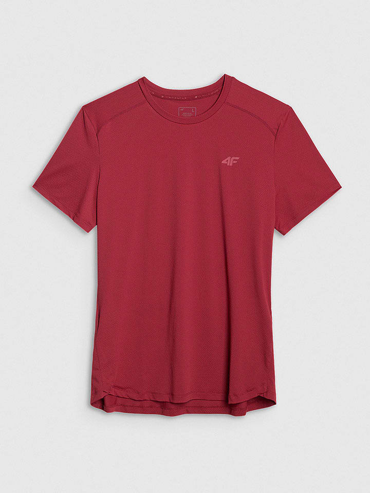 4F Trainingsshirt in Rot - 56% | Größe M | Herren-sportshirts