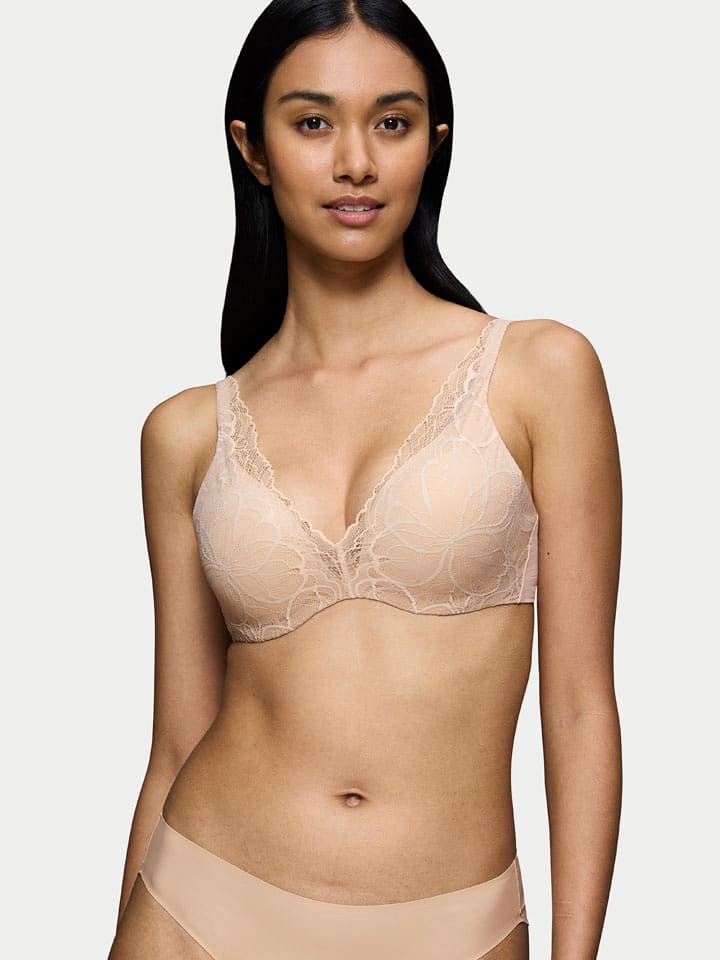 Triumph Bügel-BH "Body Make-Up" in Beige - 48% | Größe 80B | Damen-bhs