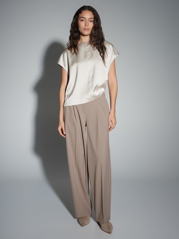 OPUS Bluse "Festiva" in Creme - 61% | Größe 38 | Damen-blusen