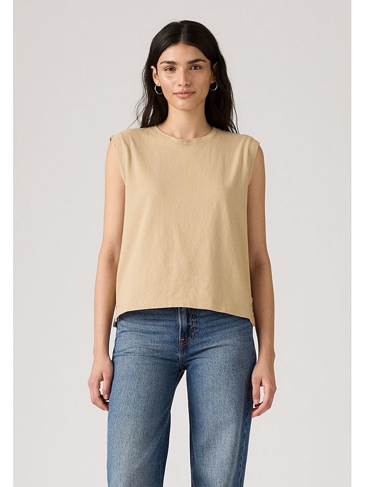 Levi's Top w kolorze beżowym rozmiar: S