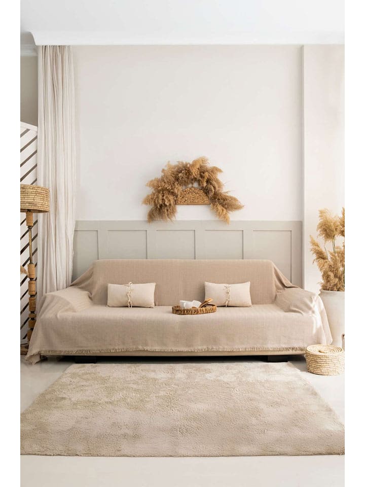 Mijolnir Plaid in Beige - 70% | Größe 180x300 cm | Decken