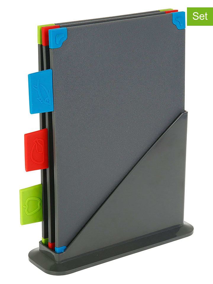 Sitram 4tlg. Set: Schneidebretter ''Gimel'' in Grau - 42% | Kuechenhelfer