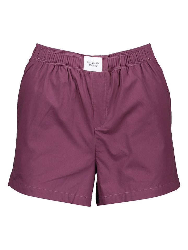 Copenhagen Studios Pyjama-Shorts in Pflaume - 64% | Größe 36 | Damen-loungewear