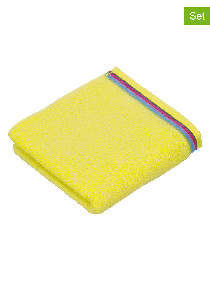 Vossen 2er-Set: Gästehandtücher "Soley" in Gelb - 39% | Größe 30x50 cm | Badtextilien
