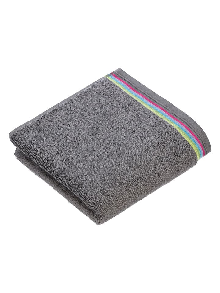 Vossen Handtuch "Soley" in Grau - 14% | Größe 50x100 cm | Badtextilien