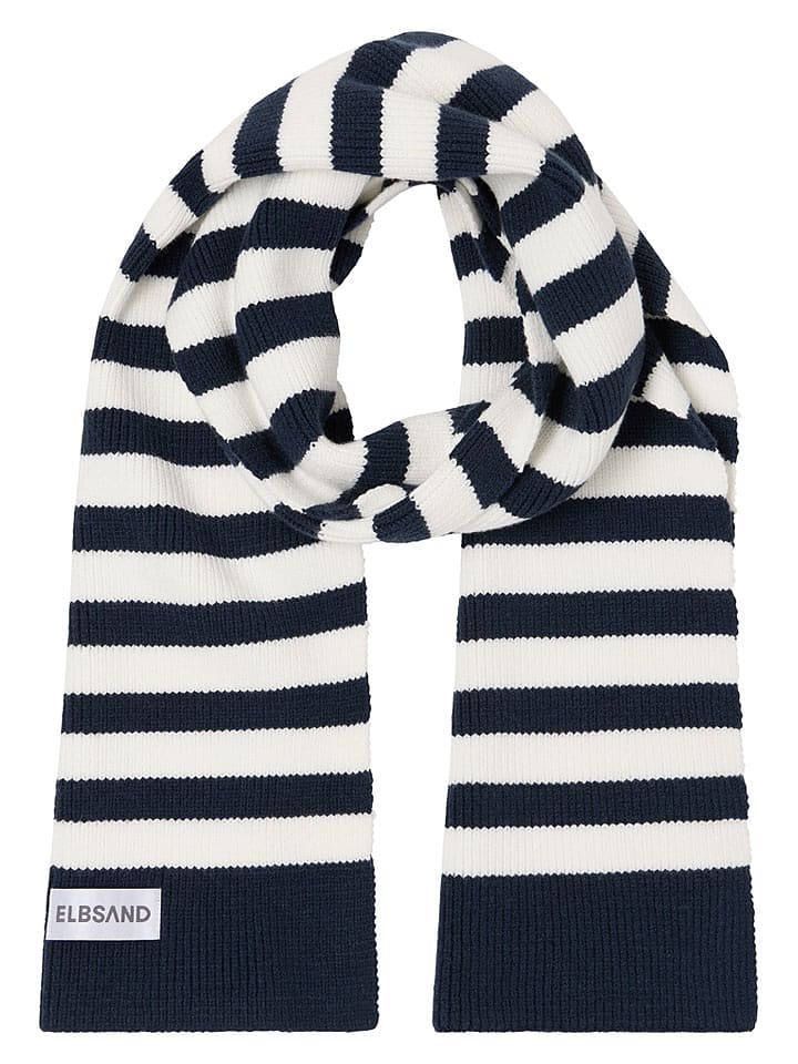 ELBSAND Schal "Noelle" in Dunkelblau/ Weiß - 30% | Damen-schals-tuecher