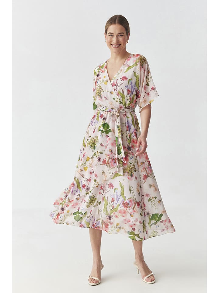 TATUUM Kleid in Rosé/ Grün - 64% | Größe 42 | Damen-kleider