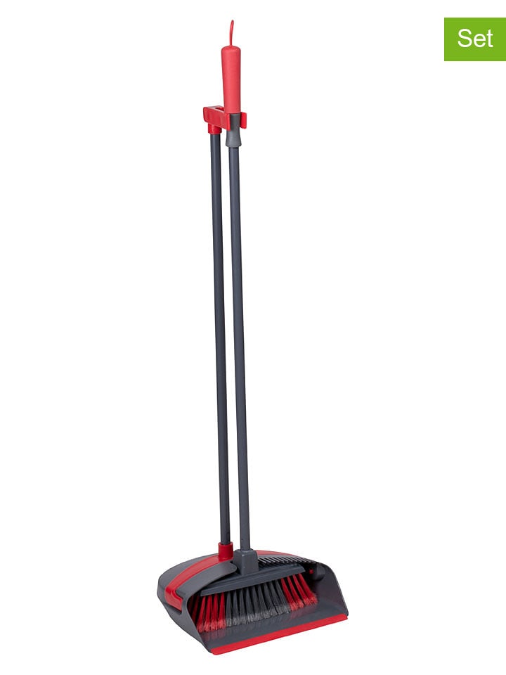 Dirt Devil 2tlg. Kehrschaufel- und Besenset in Rot/ Grau - (L)92 cm - 22% | Putzutensilien