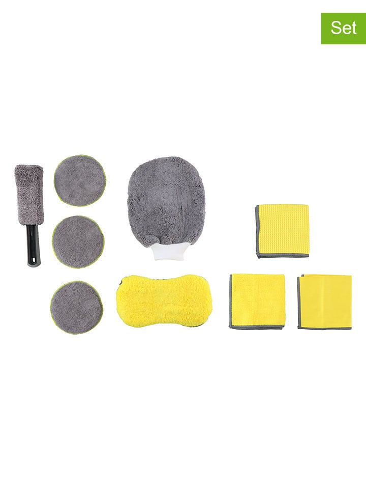 Dunlop 9tlg. Auto-Reinigungsset in Gelb/ Schwarz - 16% | Putzutensilien
