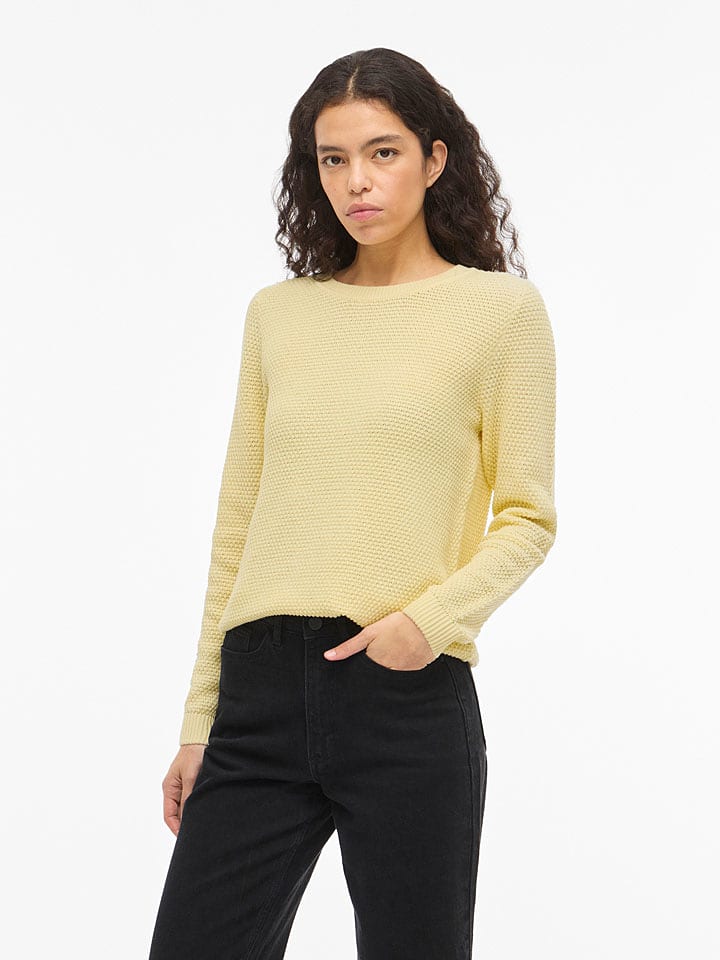 Vila Pullover "Vidalo" in Gelb - 54% | Größe XS | Damen-pullover-cardigans