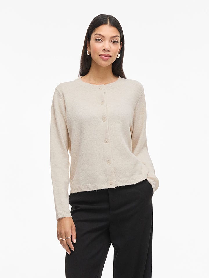 Vila Cardigan "Viliga" in Beige - 46% | Größe S | Damen-pullover-cardigans