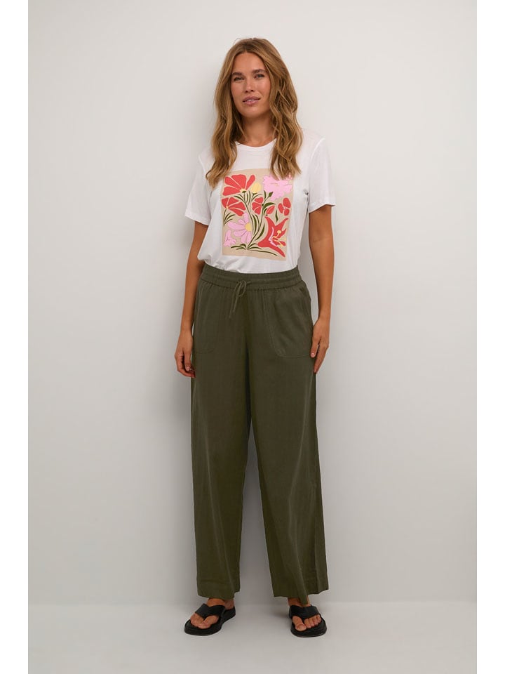 Kaffe Hose in Khaki - 54% | Größe 38 | Damenhosen