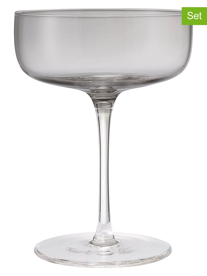 Blomus 4er-Set: Sektgläser "Fuumi" in Hellgrau - 280 ml - 29% | Gedeckter-tisch
